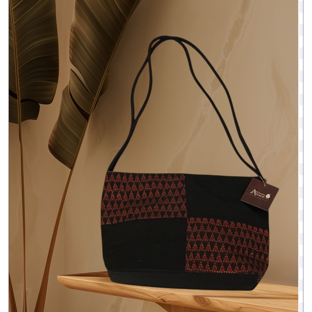 Artisans Angkor SILK Handwoven Cambodian Patterned Handbag/Shoulder Bag NWT 🎄